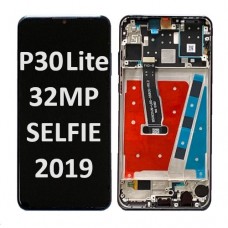 Huawei P30 Lite (32 MP SELFIE) (2019) LCD / OLED touch screen with frame (Original Service Pack) [BLACK MIDNIGHT] H-263